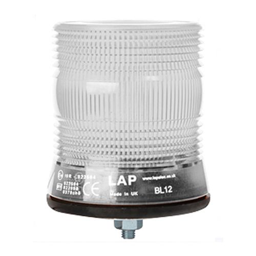 LAP Electrical LKB060C 1 Bolt 12/24v Clear / Amber R65 LED Beacon PN: LKB060C