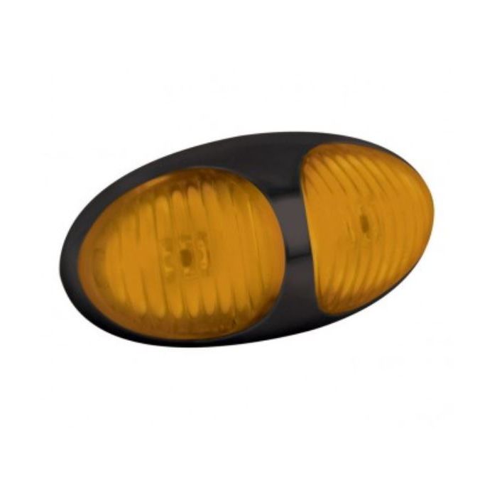 LED Autolamps 37AM 12/24V Side Marker Lamp – Black Housing PN: 37AM