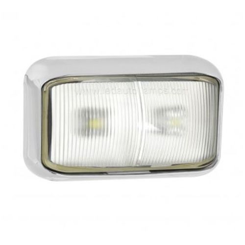 LED Autolamps 58CWME 12/24V Front Marker Lamp – Chrome Bracket PN: 58CWME