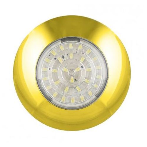 LED Autolamps 7530G 24V Round Interior Lamp – Gold PN: 7530G