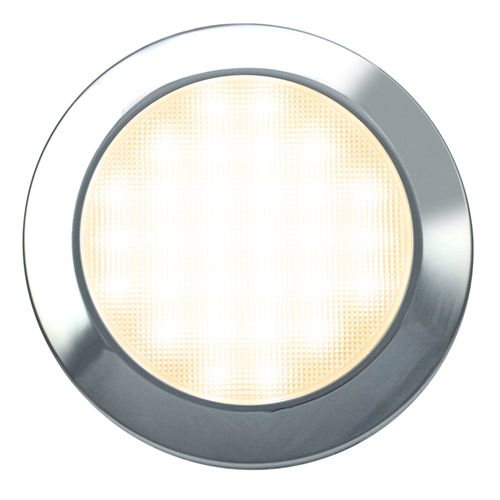 LED Autolamps 115096C-WW 12V Large Low-Profile Round Interior Lamp PN: 115096C-WW