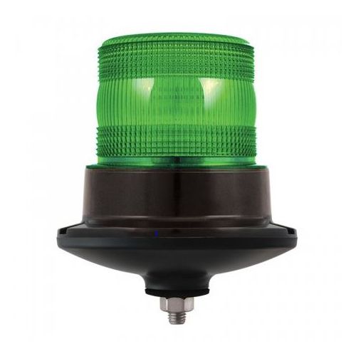 LED Autolamps EQPR10GBM-SB 10-30V Green LED Warning Beacon - Single-Bolt Mount PN: EQPR10GBM-SB