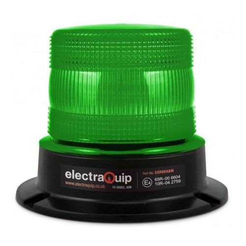 LED Autolamps EQR65GBM 10-30V Green LED Warning Beacon - 3 Bolt PN: EQR65GBM