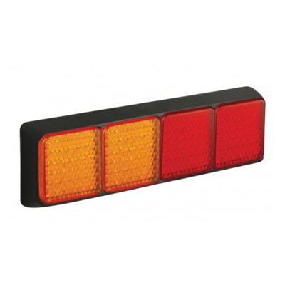 LED Autolamps 12/24V 80 Series Quad Combination Lamp PN: 80BAARRME