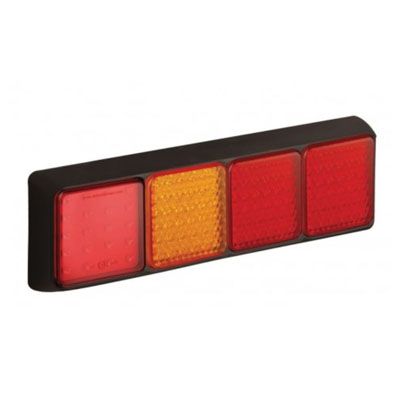 LED Autolamps 12/24V 80 Series Quad Combination Lamp PN: 80BFARRME