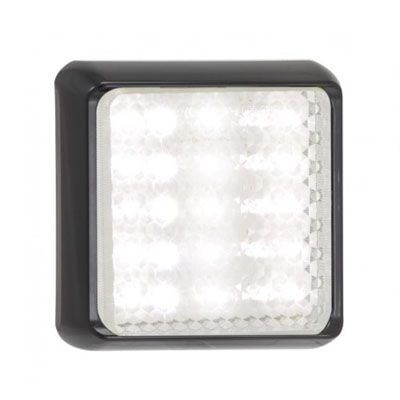 LED Autolamps 100WME 12/24V 100 Series Square Reverse Lamp – Black Bracket PN: 100WME