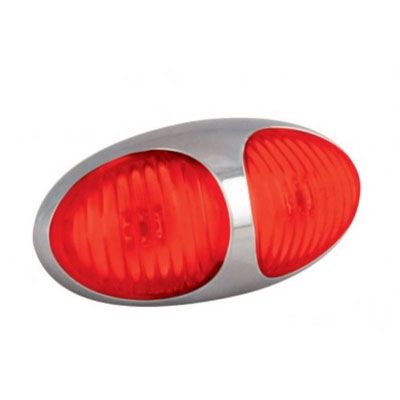 LED Autolamps 37CRM 12/24V Rear Marker Lamp – Chrome Housing PN: 37CRM