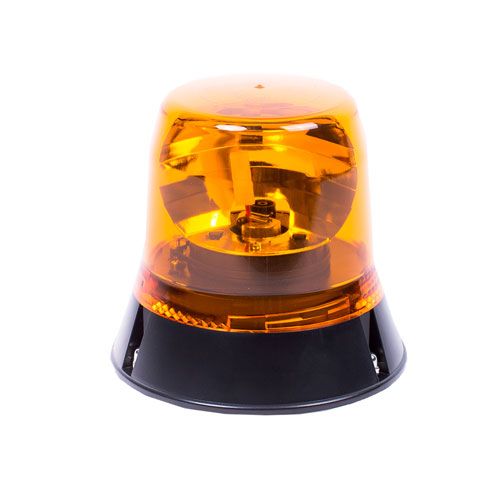 Vision Alert 401.001 Single Bolt Fixing 12v Rotating Amber Beacon Low profile PN: 401.001