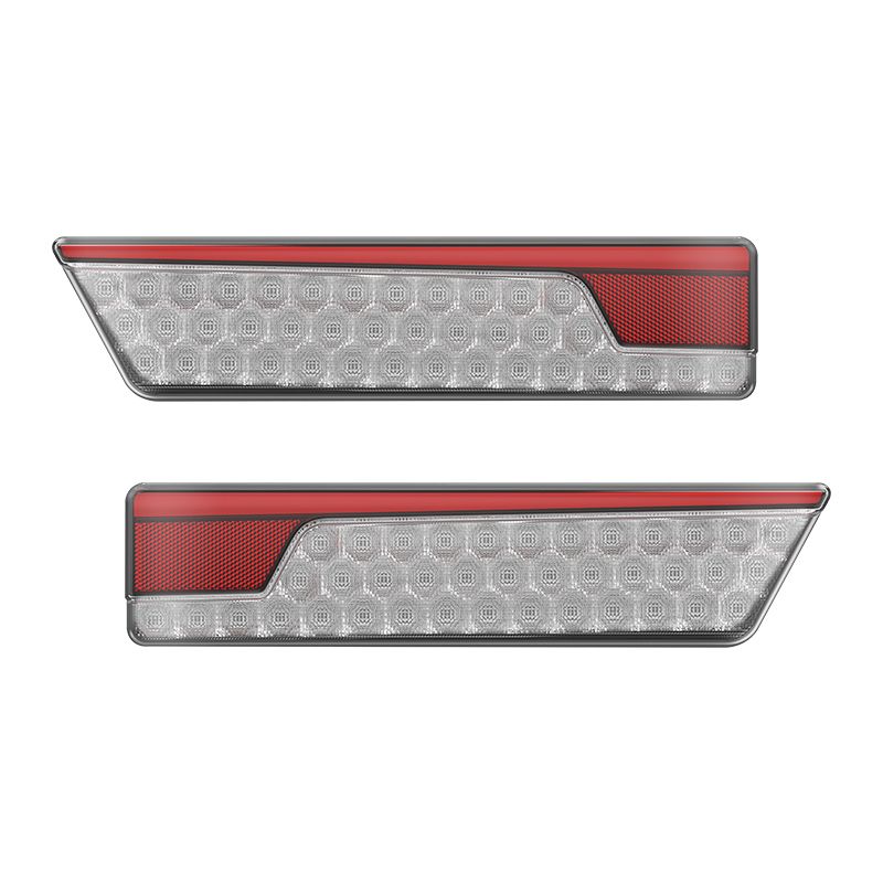 LED Autolamps 355ARWM-2 Multifunction Rear Lamp With Dynamic Indicator - Chrome Twin Pack PN: 355ARWM-2