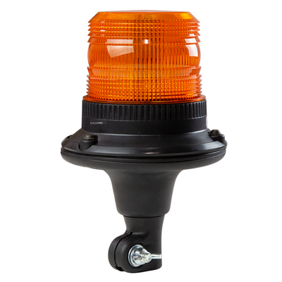 ECCO EB5009A LED SERIES SILVER R65 Flexi Din 12/24v Amber LED Beacon PN: EB5009A