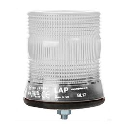 LAP Electrical LKB060C 1 Bolt 12/24v Clear / Amber R65 LED Beacon PN: LKB060C