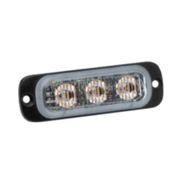 LAP Electrical FLED3A Slimline 3 LED 10-30v R65 Amber Strobe PN: FLED3A