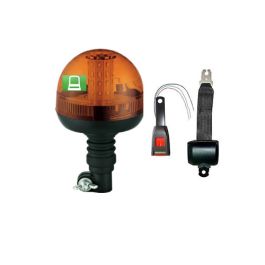 RCB040g.kit Electric Seat Belt & LAP Agri Green LED Flexi-Din Beacon PN: RCB040g.kit