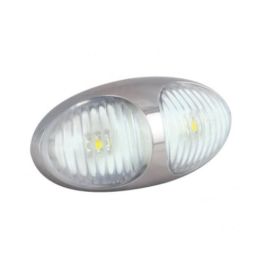 LED Autolamps 37CWM 12/24V Front Marker Lamp – Chrome Housing PN: 37CWM