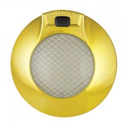 LED Autolamps 143ILG24 24V Round Interior – On/Door/Off Switch – Gold PN: 143ILG24