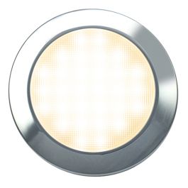 LED Autolamps 115096C-WW 12V Large Low-Profile Round Interior Lamp PN: 115096C-WW