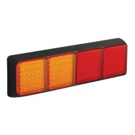 LED Autolamps 12/24V 100 Series – Quad Combination Lamp – Black PN: 100BAARRME