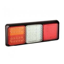 LED Autolamps 12/24V 100 Series – Triple Combination Lamp – Black PN: 100BSTIWFMLE