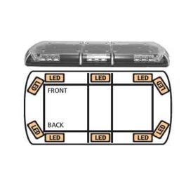 Ecco 12+ Series Reg65 760mm 10 Amber LEDs Lightbar PN:12-30175-e