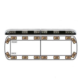 ECCO 12-30394-E 12 Series 1220mm Reg65 and ICAO/CAP168 12/24 Daul Compatibility Amber Lightbar PN: 12-30394-E