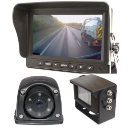 Motormax 7091DM/CCV087B/406SV Rear and Side Camera 7'' Monitor System PN: 7091DM/CCV087B/406SV