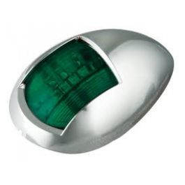 LED Autolamps 52CG LED Starboard Chrome Bezel PN: 52CG