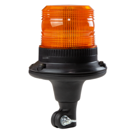 ECCO EB5009A LED SERIES SILVER R65 Flexi Din 12/24v Amber LED Beacon PN: EB5009A
